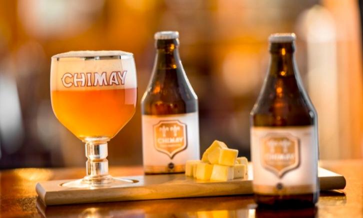 Chimay Tripel flesjes met kaasplankje